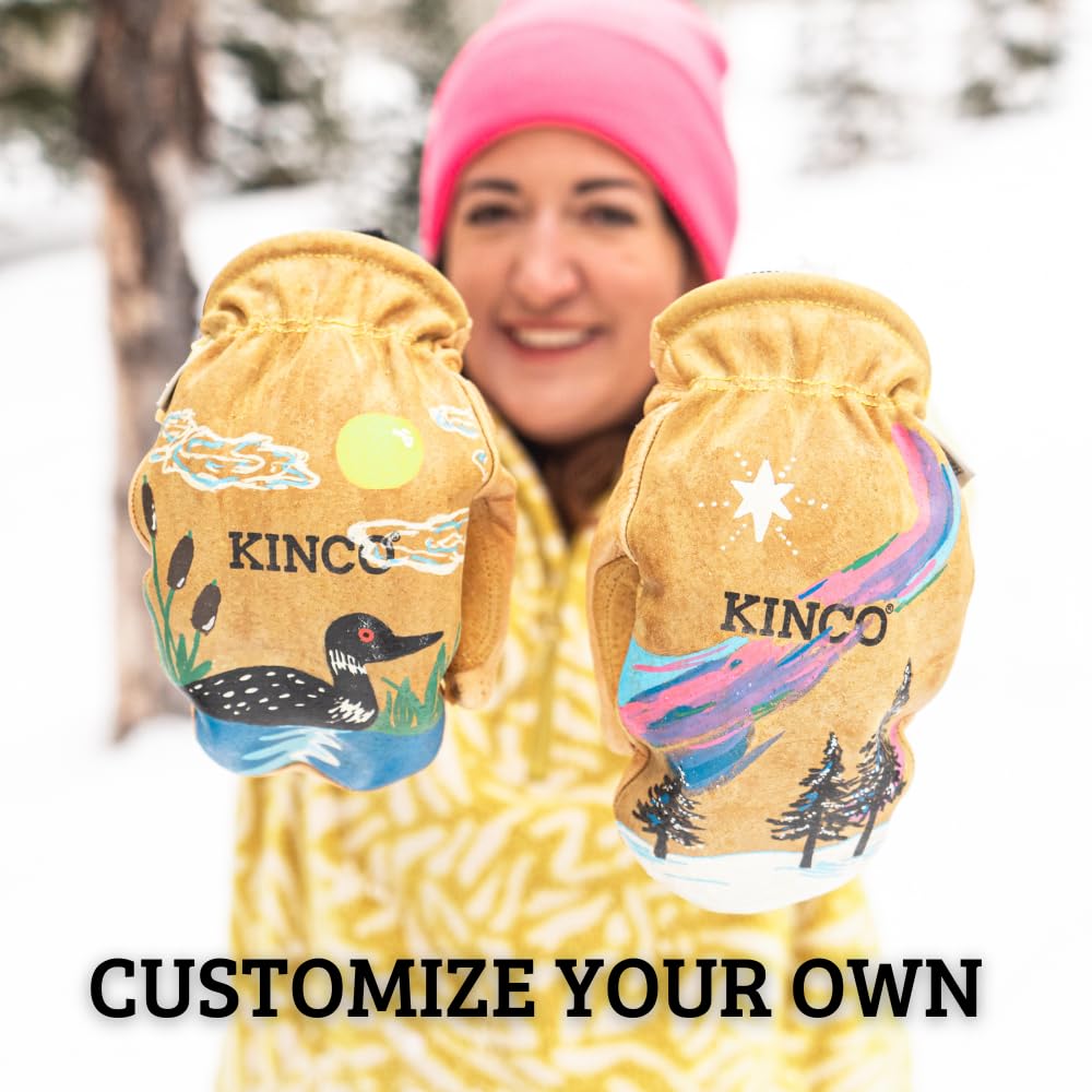 Kinco, 901TW, Golden Premium Grain Pigskin Palm, Wing Thumb Design, Heatkeep® Thermal Insulation - Image 4