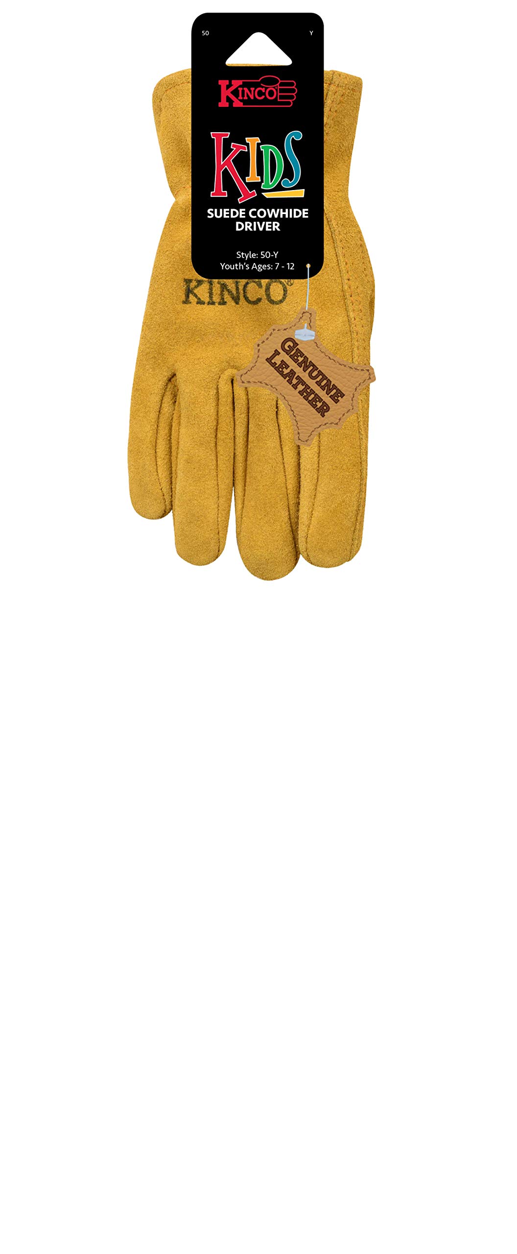 Kinco Kids' Suede Cowhide Driver - Image 3